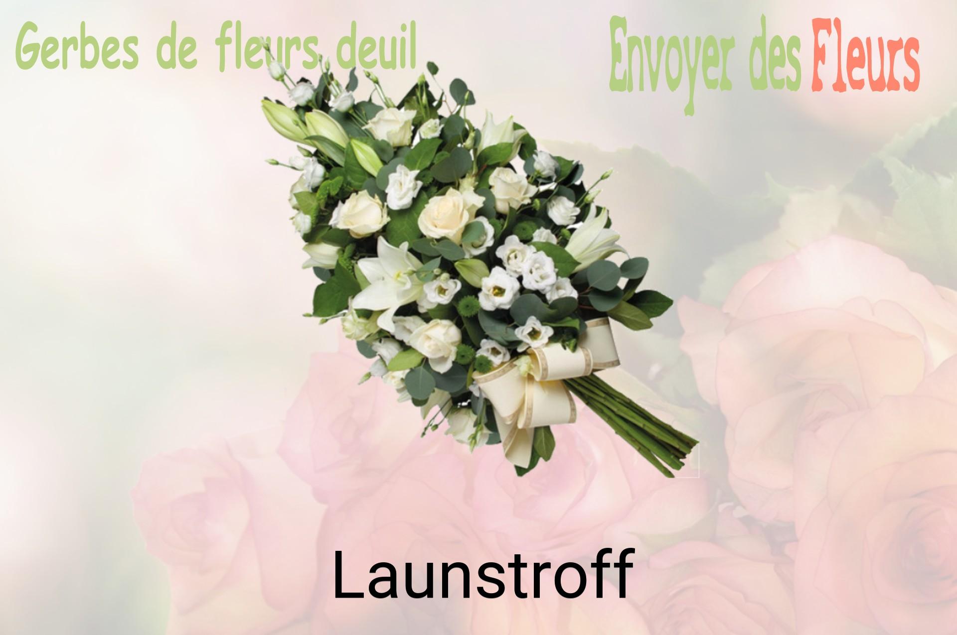 Gerbe de fleurs de deuil livrée à Launstroff
